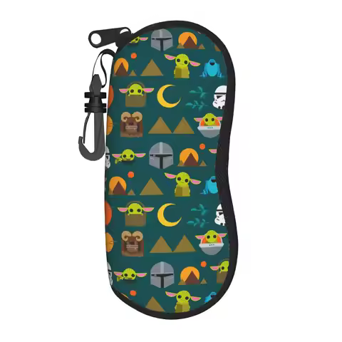 Grogu Yodas W-Warss Glasses Case Unisex Fashion Zipper S-Stars Game Sunglasses Storage Box Office Ey