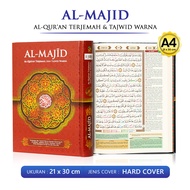Al Quran Al Majid A4 Besar Alquran Terjemah dan Mushaf Tajwid Warna