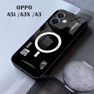 Glitter Glass Softcase FOR oppo A5i / A3X /A3 - Casing hp oppo A5i / A3X /A3- K01