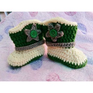 Crochet Cowboy Baby Boots