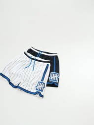 全新Undefeated美式復古雙層網眼立體刺繡 美式籃球運動五分褲 undefeated shorts Undefeated 運動短褲 Undefeated打波短褲 Undefeated籃球短褲