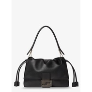 Fendi Mamma Baguette Medium leather crossbody bag - Nero Oro Soft