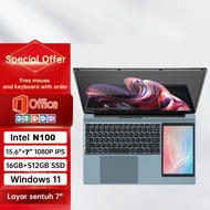 BEEX แล็ปท็อป 16"+14"2K หน้าจอสัมผัส IPS Intel Core i9-10885H-16GB Ram 1TB SSD แล็ปท็อปสำหรับเล่นเกม