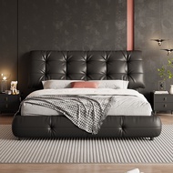 Homie เตียงนอน fabric bed Bedroom pu Furniture เตียงติดพื้น 1.5m 1.8m HM2019