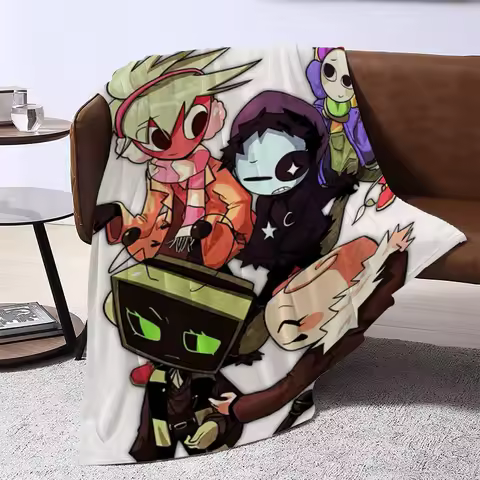 Hot Game D-Dandys World Throw Blanket Portable Downy Fluffy Soft Blankets for Decorative Sofa Luxury