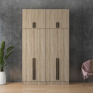COCO 6X8FT_4X8FT WARDROBE 2+2+2 DOORS WARDROBE WITH SHELF / almari baju /kabinet baju / almari baju 