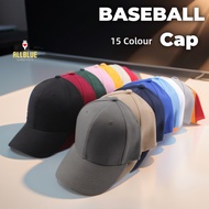 【READY STOCK AT MALAYSIA】 Adjustable hat Casual Outdoor Plain Baseball Unisex Cap Baseball Basic Cap
