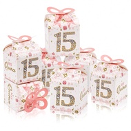 30pcs Black Birthday Party Gift Boxes, Including 15th, 40th, 50th, 60th, 70th And 80th Anniversary C