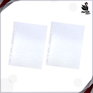 ไส้แฟ้ม ซองใส อเนกประสงค์ 11 รู ตราช้าง 0.05 มม. A4 ปกฟ้า ( 50แพ็ค/กล่อง )