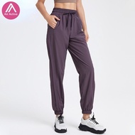 Sports Pants Jogger Pants Adjustable High Waist Running Fitness
