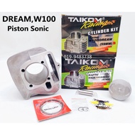 TAIKOM Block Assy EX5 Dream W100 Wave 100 Piston Sonic Racing 53mm 55mm 57mm 59mm Cylinder Complete Set