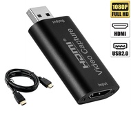 Video Capture Card การ์ดจับภาพวิดีโอเสียง 4K HDMI เป็น USB 2.0 FR PS4 เกม DVD Game/Video Live Hdmi Capture Card