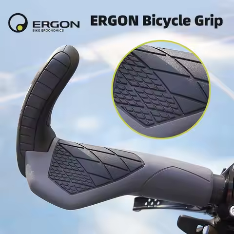 Ergon GS3-L GS10EVO Mountain Bike Handlebar Grips Anti-skid Lockable Bicycle Grips Soft Rubber MTB B
