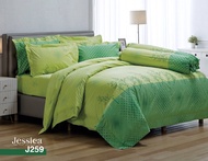 ๋Jessica เจสสิก้า แท้ ผ้าปู ที่นอน รัดมุม (ไม่รวมผ้าห่มนวม) เจสสิก้า JESSICA 5ฟุต 6ฟุต พิมพ์ลาย ดอก