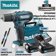 MAKITA HP333DZ / HP333DWY / HP333DWYE / HP333DWAE 12Vmax Cordless Hammer Driver Drill 10MM (3/8")