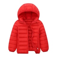ZZOOI Kids Boy Light Down Jacket Autumn Coats Children Girl Cotton Warm Hooded Outerwear Teenagers S