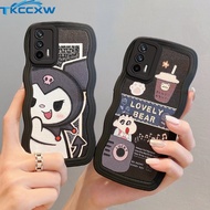 for Realme GT Master Edition Q3 Pro Carnival Q3S Q3T Q3i GT Neo2T Flash Q5i Narzo 30 50 Wave Bumper Kuromi Crayon Shin-chan Slim Shockproof Soft TPU Case Cover