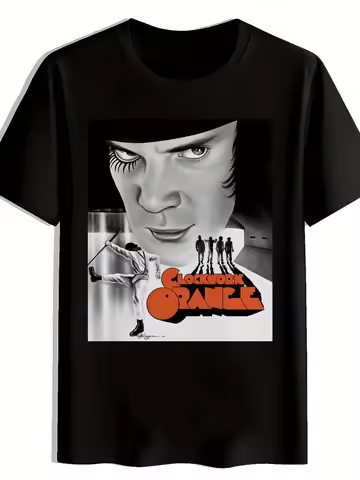 Men'S T-Shirt Featuring Elements From The Film Clockwork Orange Designed for Easy Commute It Showcas