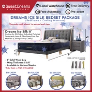 [PRE-ORDER] Icesilk Bed Set Premium Divan Frame With Wing- Single / Super Single / Queen / King