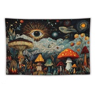 VIKAMA Mushroom Plant Tapestry Bedroom Charming Wall Hanging Living Room Bedroom Decorative Wall Tap