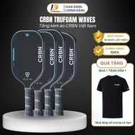 Genuine CRBN TruFoam Waves 1 2 3 4 Pickleball Racket - 100% Foam - NFC Chip - Free CRBN Vietnam Jack