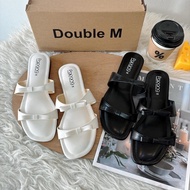 DoubleMstore (TA.7723 Size36-41) Readystock Sandal Ribbon