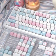 MOA Height Keycaps 131ชิ้นความร้อนชุด Keycaps เค้กรูปทรงน่ารัก PBT