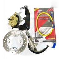 1SET BRAKE DISC BELAKANG 125z COMPLETE SET FOR DIY  Rear Disc brake pump set FULL- Y125ZR  Y125Z with Disc  plate