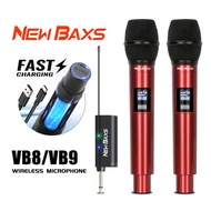 NEW BAXS Wireless Microphone VB8/VB9 Wireless Dynamic UHF Microphone  50M Receiving MIC wireless mic