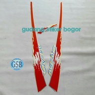 MERAH CRYSTAL TUNE 1992 RED MOTORCYCLE STRIPING STICKER