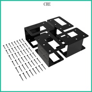 CRE 4Pcs Adjustable Metal Firewood Racks  Lumber Storage Support Organizers