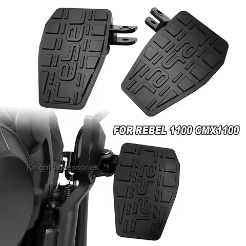Motorcycle Aluminum Front Driver Footrests Foot Pegs Wide Pedals For Rebel 1100 CMX1100 CMX 1100 cmx