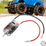 THNICKRJ RC Brushed Motor, Stainless Steel Low Noise Brushed RC Motor, Durable 390 28T High Torsion 