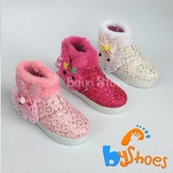 Latest Girls' Fur Boots with Doll Motif Kids Boots Boots for Kids Girl