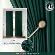 namaskar.curtain - Iris Hook/Eyelet Blackout Curtain - Code 45 (170cm-400cm)