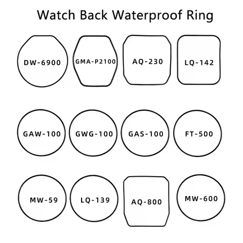 Watch Back Cover Waterproof Ring for Casio DW6900 DW-6900 AQ-800 LQ-142 GWG-100 GMA-P2100 FT-500 MW-
