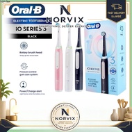 Norvix Oral-B iO3 Electric Toothbrush Smart Magnetic Sonic Technology Round Brush Head Rechargeable 