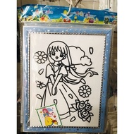 WATER COLORING FOAM FRAME PAINTING 17x22cm