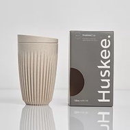 【Huskee】澳洲 咖啡豆殼環保杯 12oz/ 360ml(附杯蓋) 燕麥色