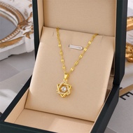 European and American new six pointed star Love Pendant 916 women's Necklace 916 Gold necklace