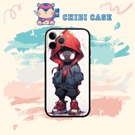 Spider-man square frame Case wears Chibi backpack for iPhone 13 12 11 Pro Max 2020 XR XS ip 8 7 6 6S