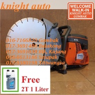 FREEGIFT - Husqvarna K770 Petrol Engine Power Cutter, 14″ Blade, 73cc ID33306