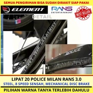 Sepeda Lipat 20 Element Police Milan Berkualitas