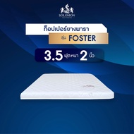 Solomon Mattress ที่นอน ท็อปเปอร์ Topper ยางพารา Hybrid  รุ่น Foster หนา2นิ้ว หนา 3 นิ้ว 3.5 ฟุต หนา 2 นิ้ว One