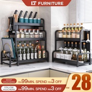 Kitchen Spice Rack Seasoning Rack Rak Rempah Ratus Dapur Condiment Rack Rak Dapur Rak Serbaguna Kitc