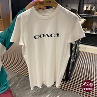 Coach T-shirt New Fashion Simple Lyrics Men's and Women's Short Sleeves Round Neck