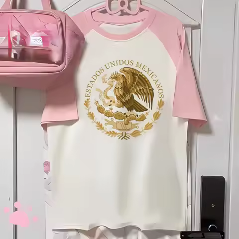 Mexico t shirt women athleisure tshirt girl streetwear 2000s clothes
