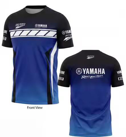 2026 Latest Yamaha GYTR Factory Team Crew Neck Quick-Dry Riding T-Shirt Summer Men's Off-road Motorc