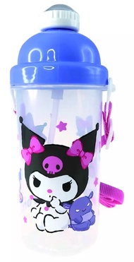 Kuromi 350ml Water Bottle With Straw (9013)