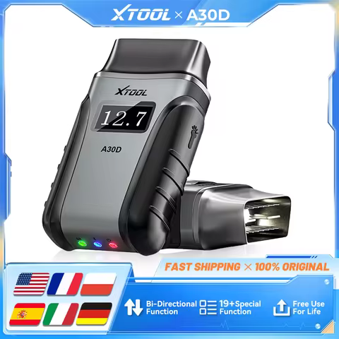 XTOOL Anyscan A30D OBD2 Scanner Wireless Bidirectional Car Code Reader with Lifetime Updates & 19 Re